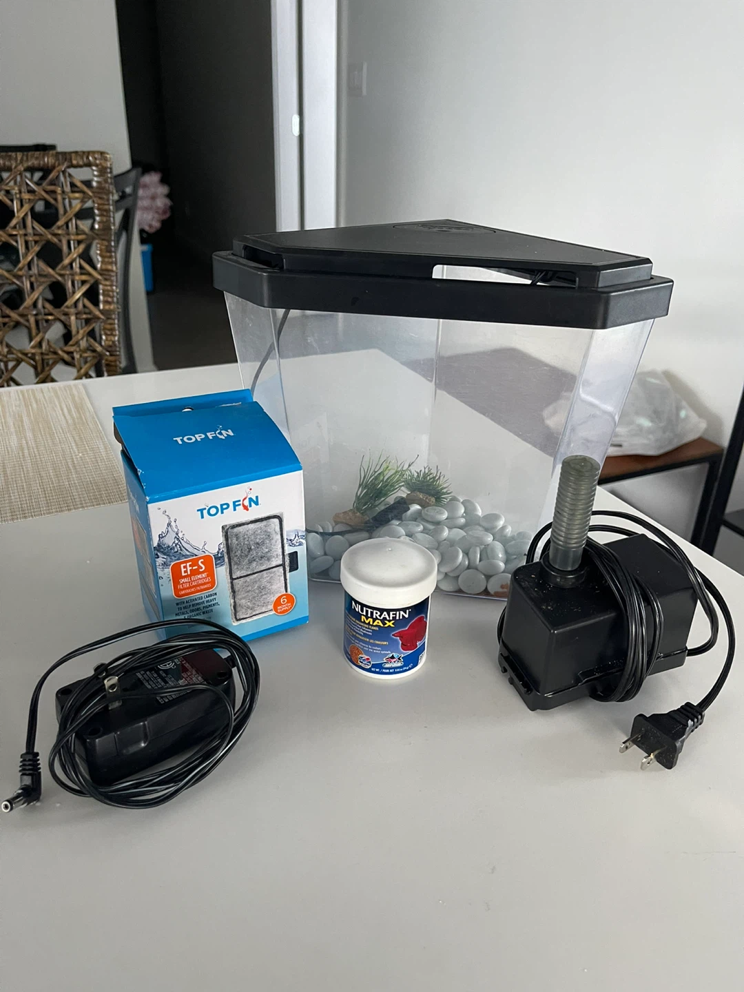 TOP FIN 5 Gallon Aquarium Kit with Filter and Food - photo 2