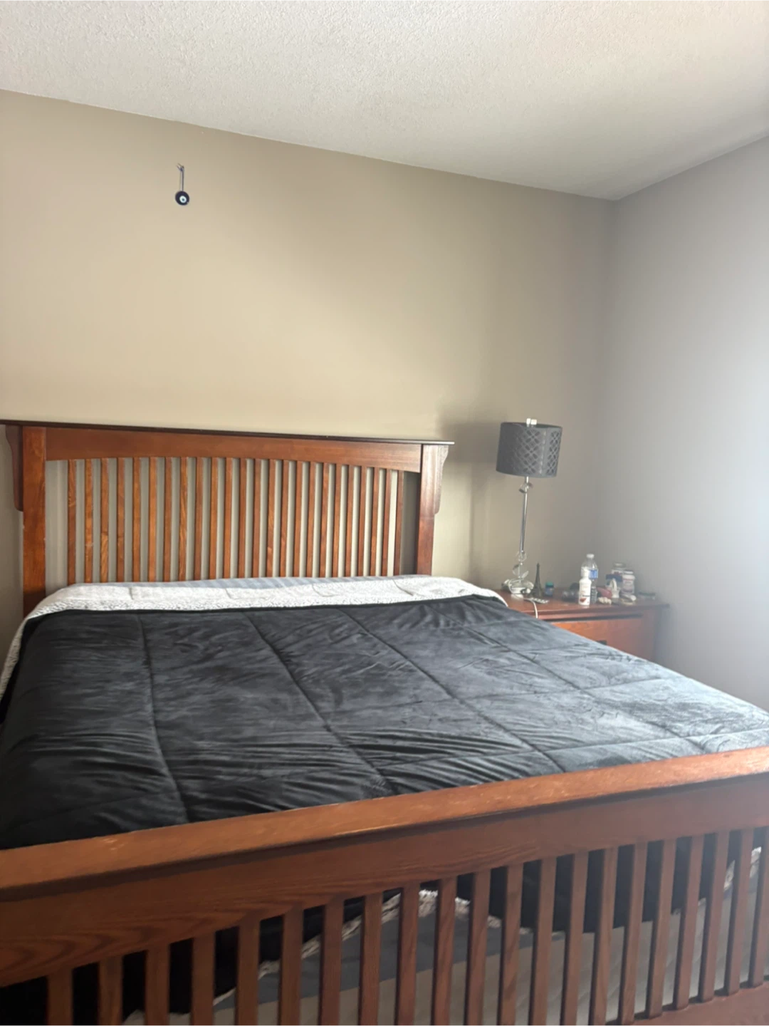 Solid Wood Bedroom Set - Dresser, Nightstand, and Bed Frame