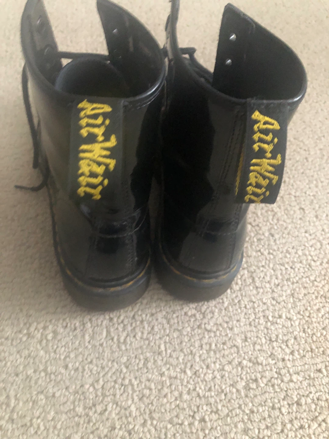 Dr. Martens Black Patent Leather Boots