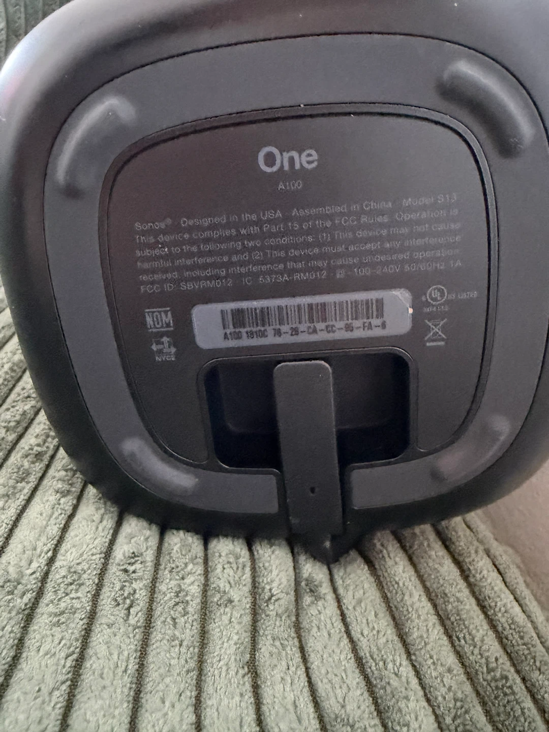 Sonos One A100 Wireless Speaker - Black - photo 2
