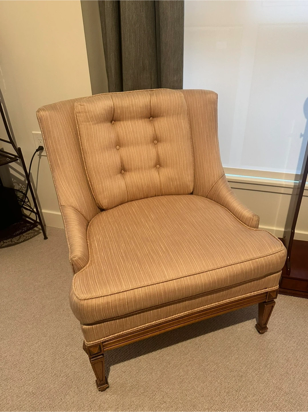 Accent Chair - Striped Fabric