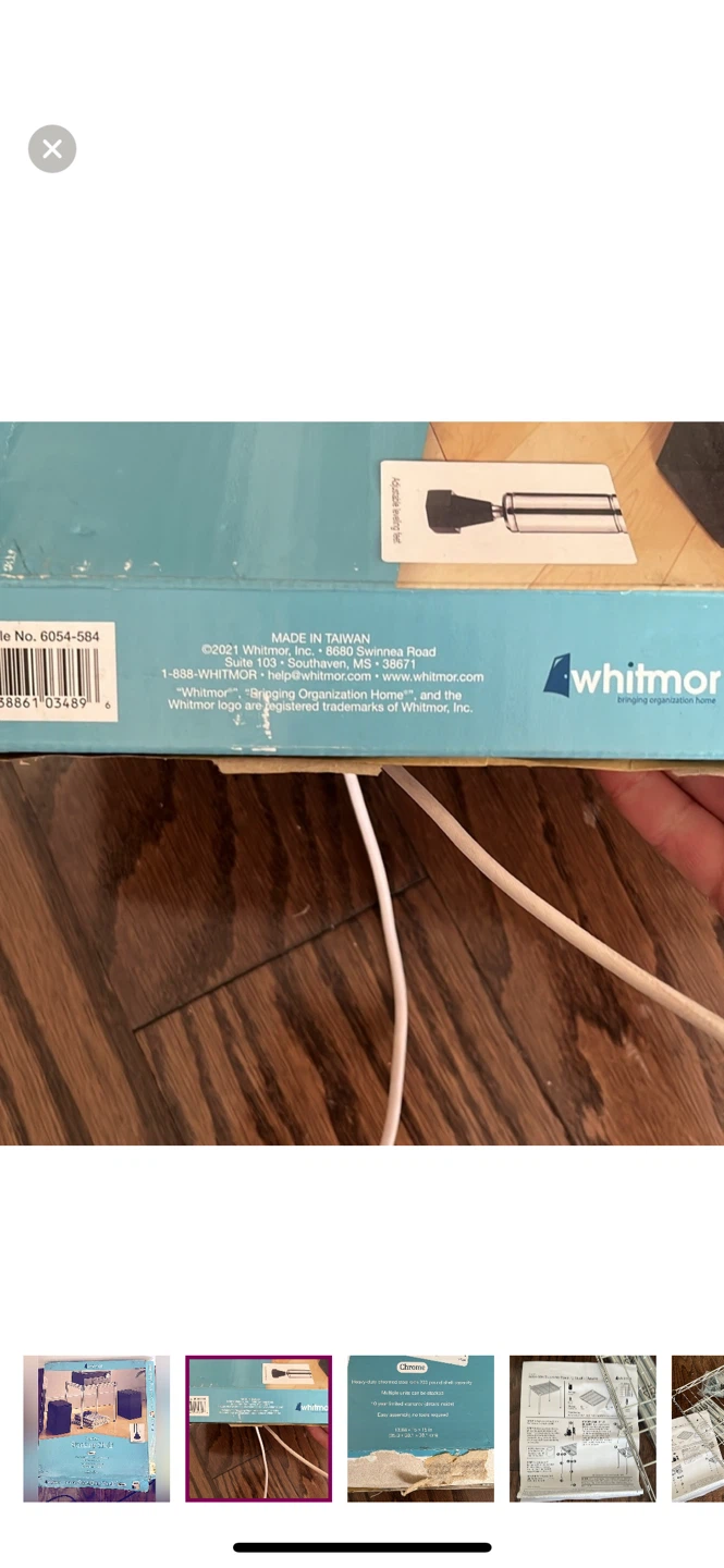 NEW IN BOX! Whitmor Supreme Stacking Shelf - Chrome - photo 3