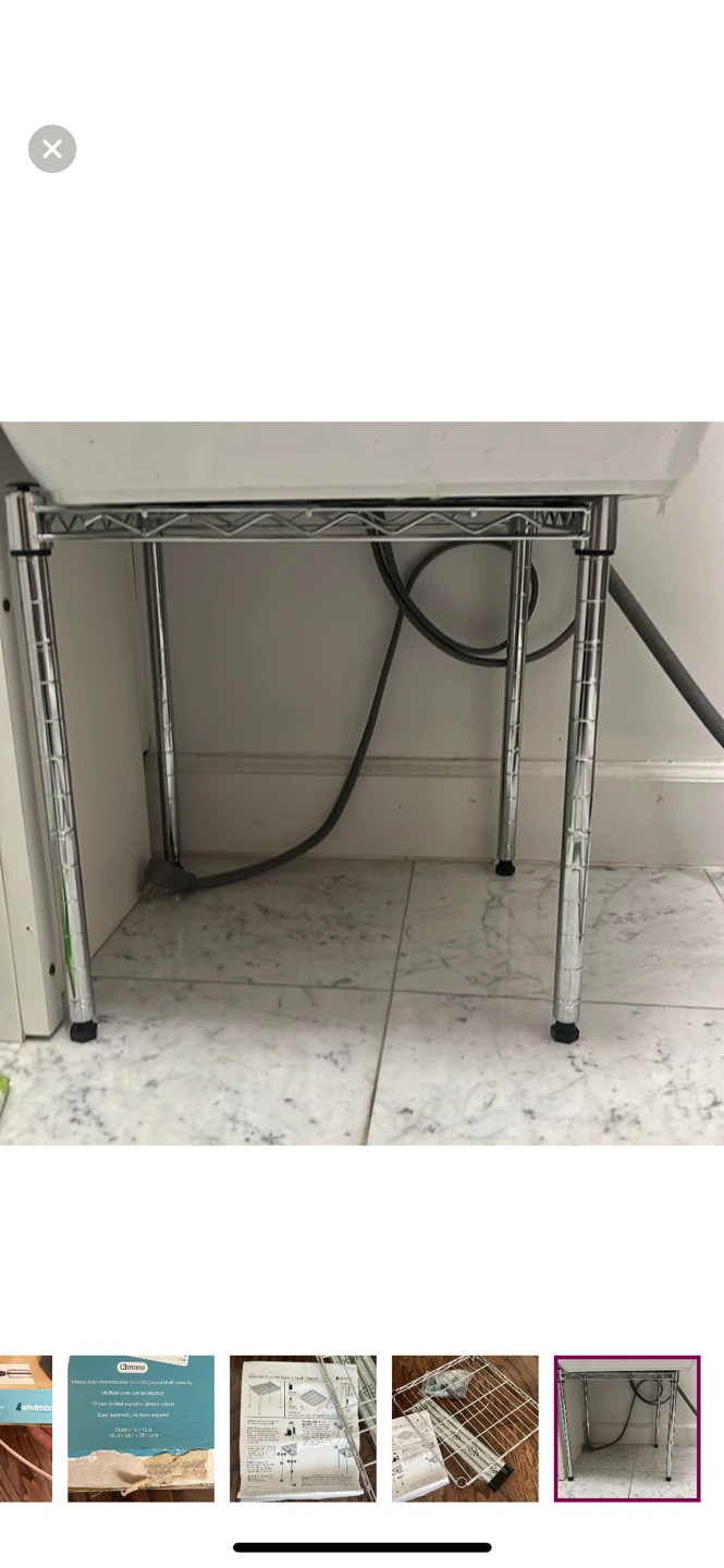 NEW IN BOX! Whitmor Supreme Stacking Shelf - Chrome