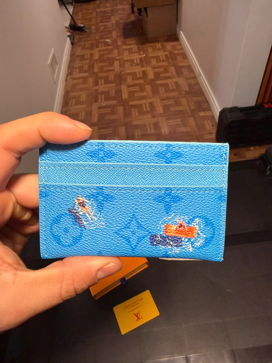 Louis Vuitton "Upside Down" Card Holder Blue - photo 2