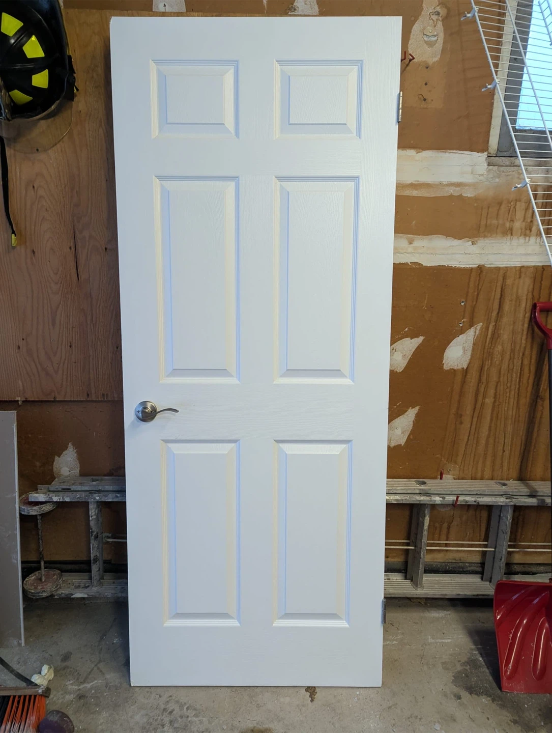 2 White Interior Doors with Handles