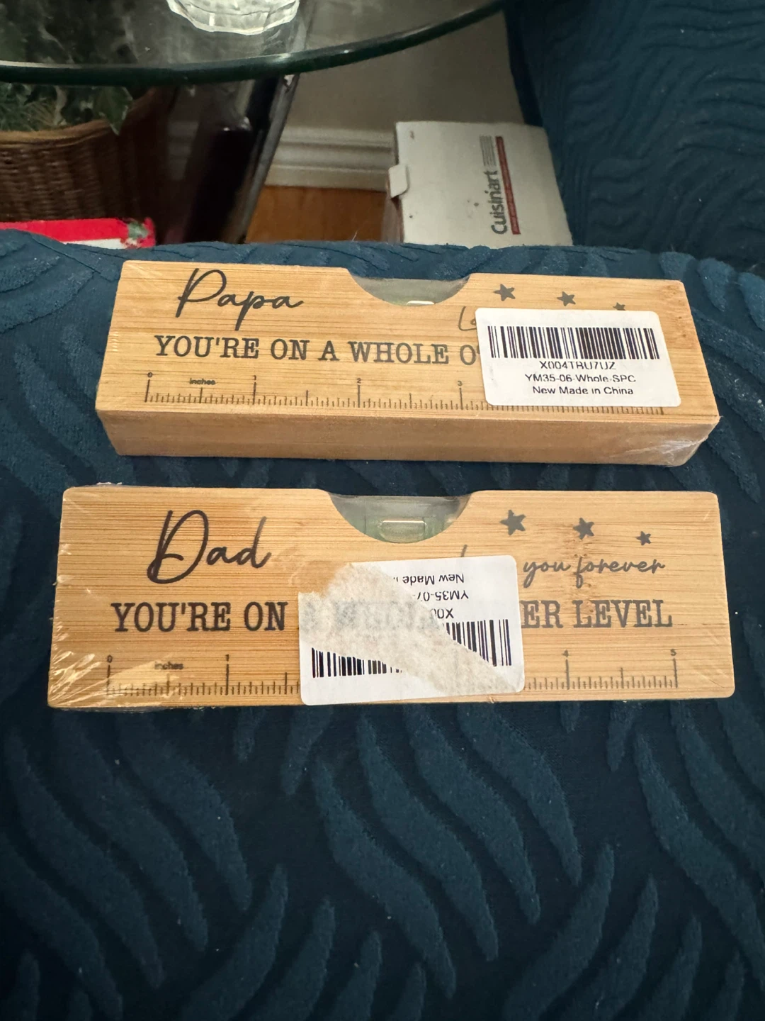 Set of 2 Dad & Papa Wooden Levels - photo 2