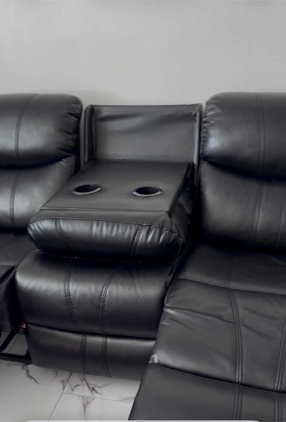 Sofa black set 3/2/1/ - photo 4