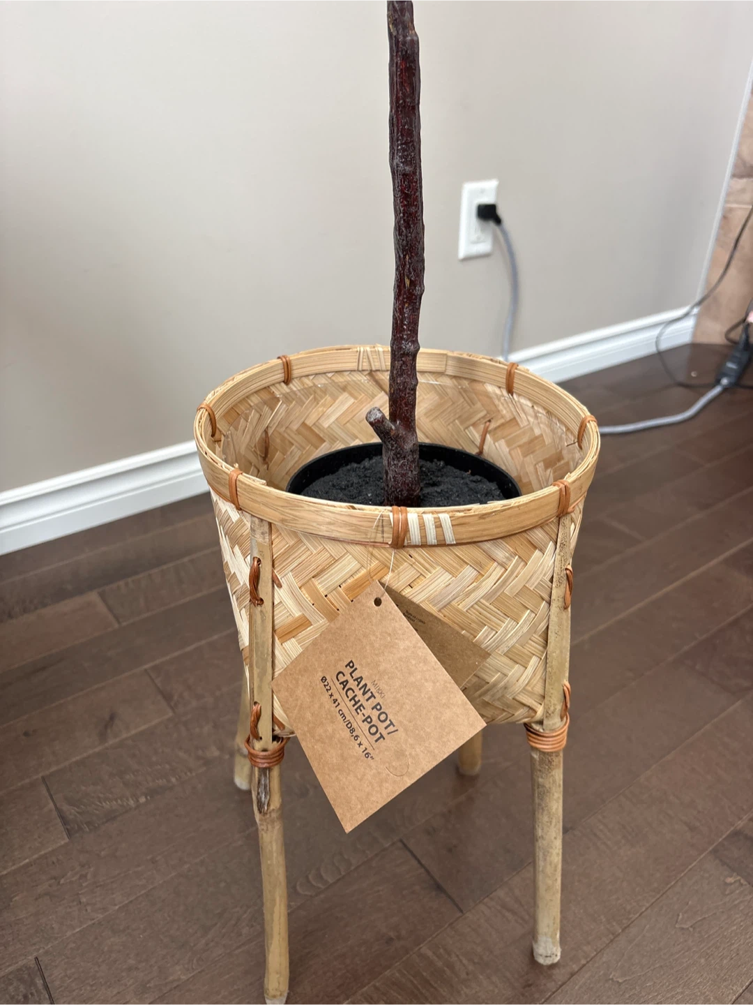Bamboo Plant Pot Cache-Pot - photo 2