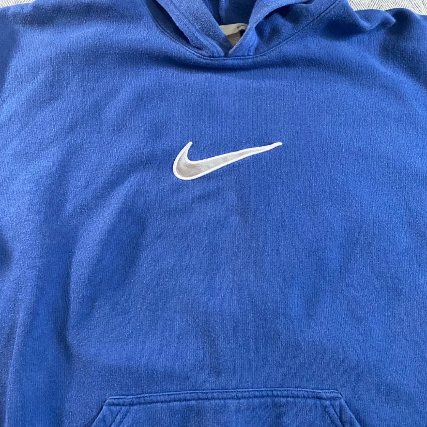 Y2K Centre swoosh blue Nike hoodie - L - photo 2