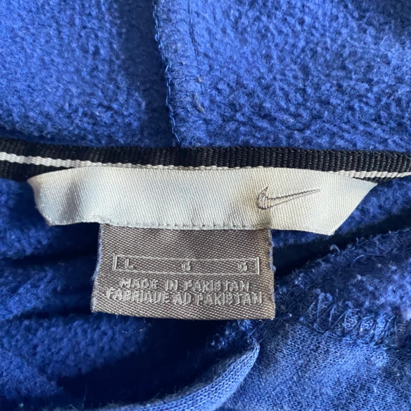 Y2K Centre swoosh blue Nike hoodie - L - photo 5
