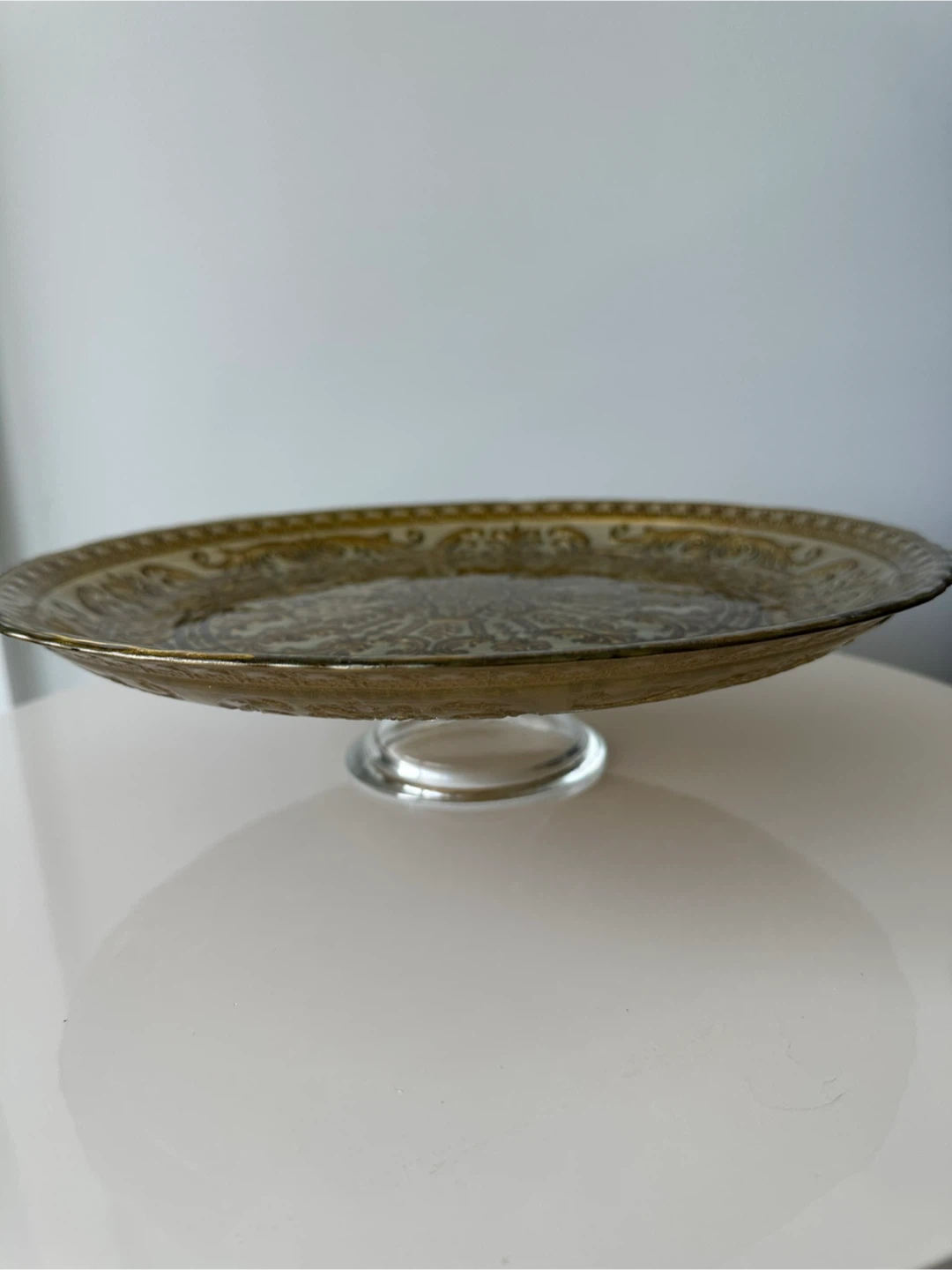 🥕 Ornate Glass Pedestal Cake Stand 🍰✨