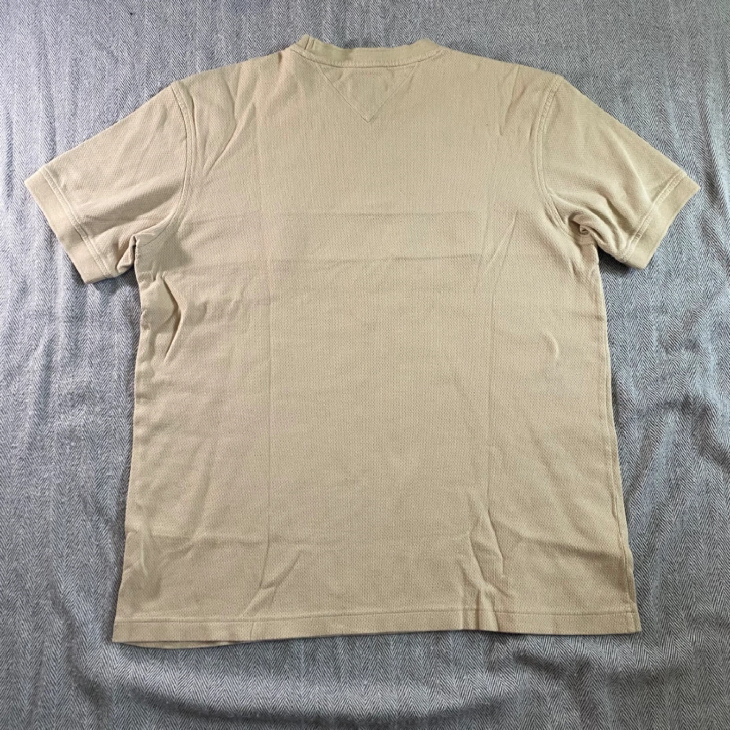 Vintage Tommy Hilfiger L/G Men's Tan Striped Shirt - photo 4