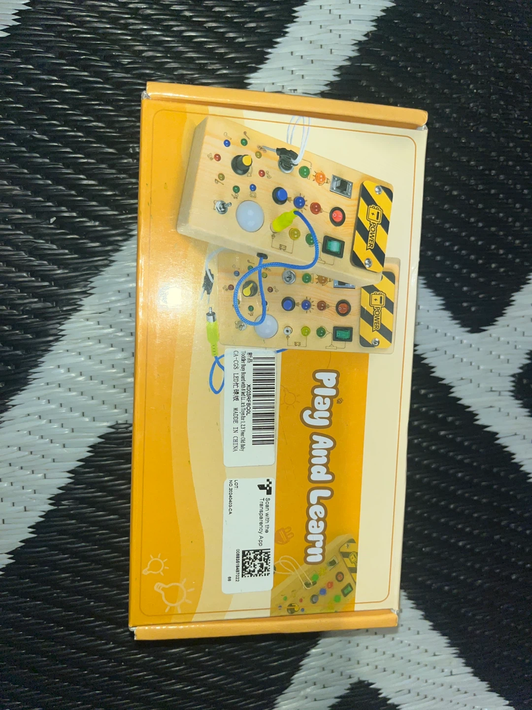 Wooden Activity Board for Kids