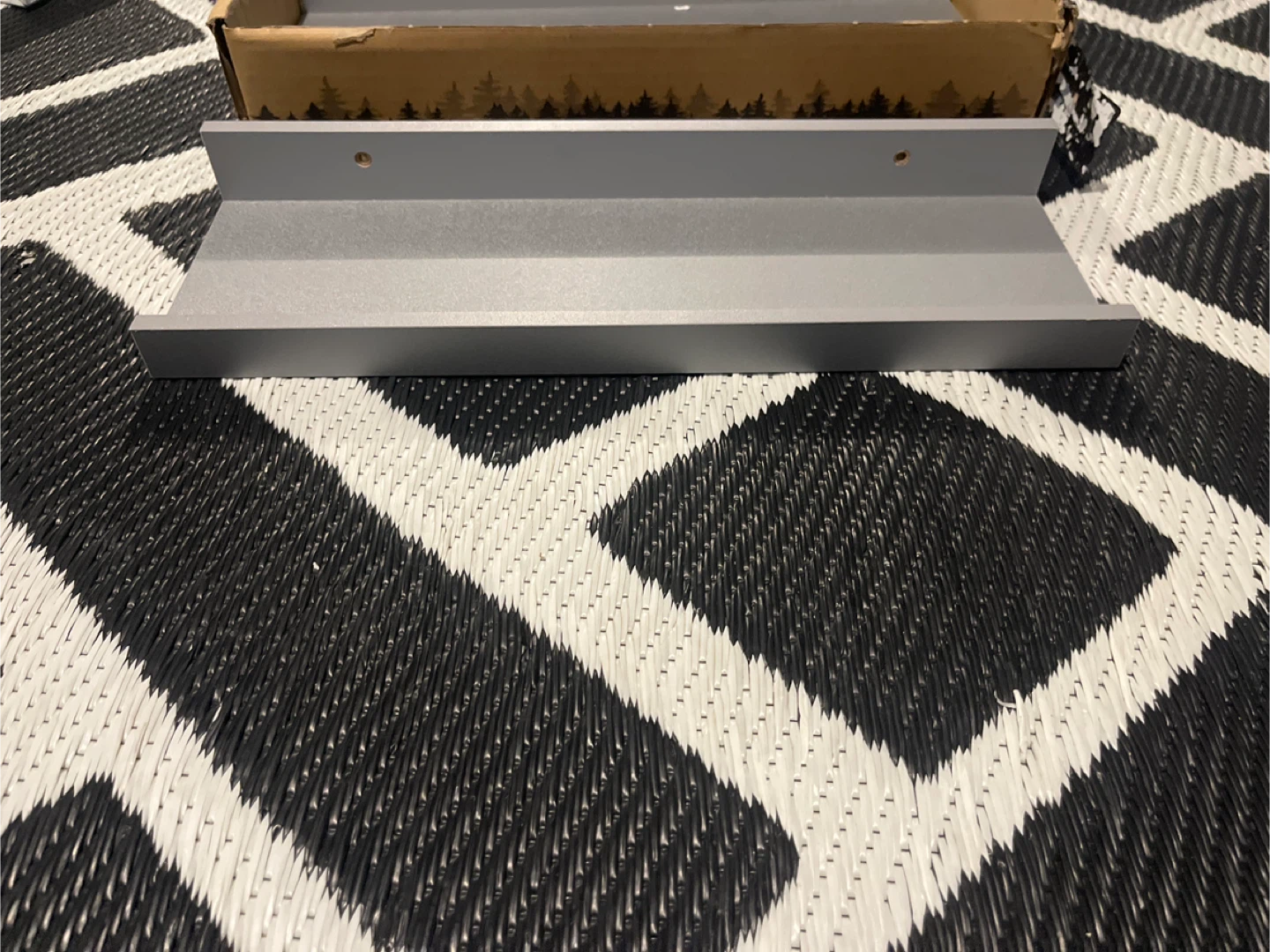 Grey  Floating Shelf