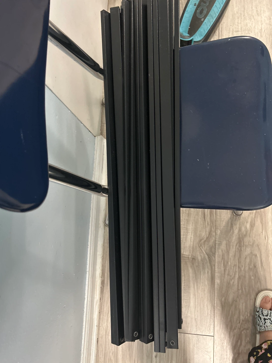 Black Metal Folding Pet Gate
