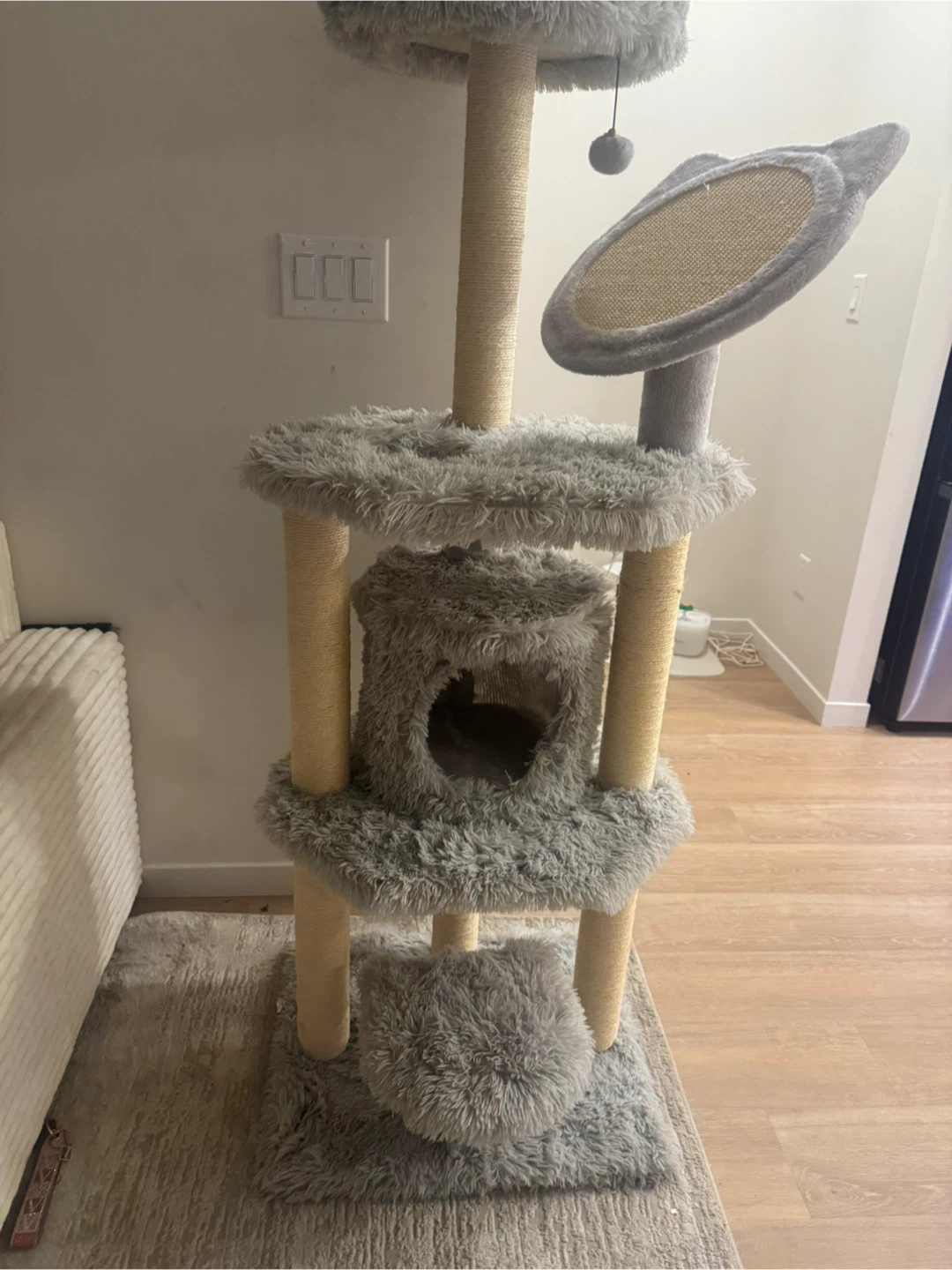 Grey Cat Tree Condo