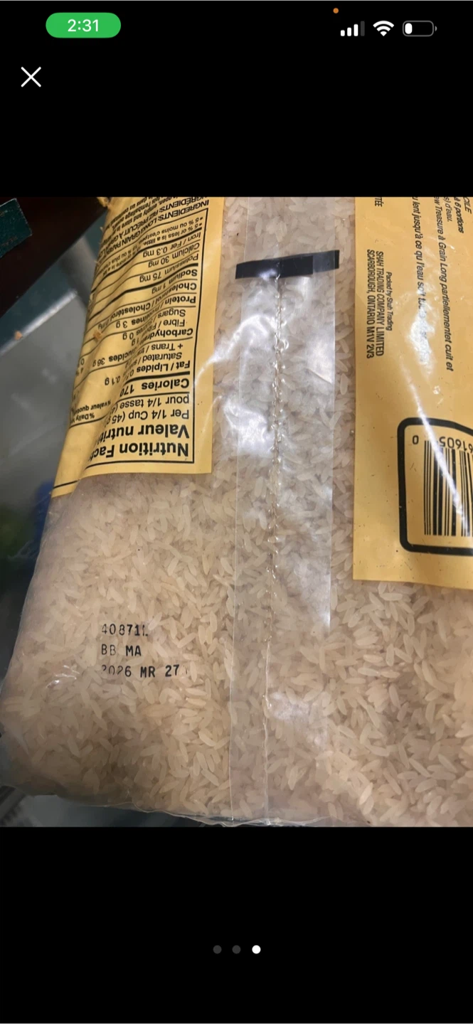 New Treasure Long Grain Parboiled Rice - 2 kg - photo 2