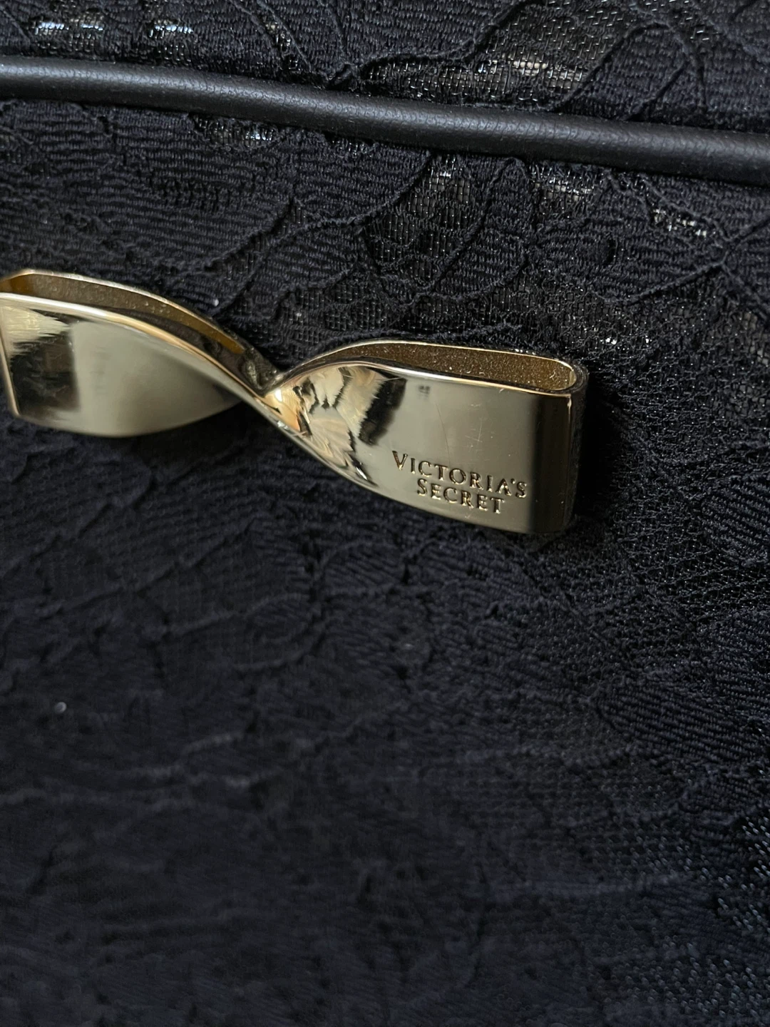 Victoria's Secret Black Lace Cosmetic Bag - photo 2