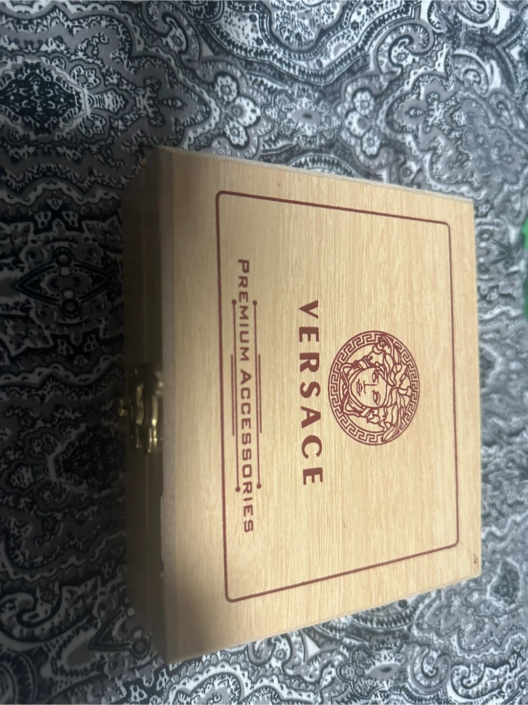 Versace Brown Leather Bi-Fold Wallet