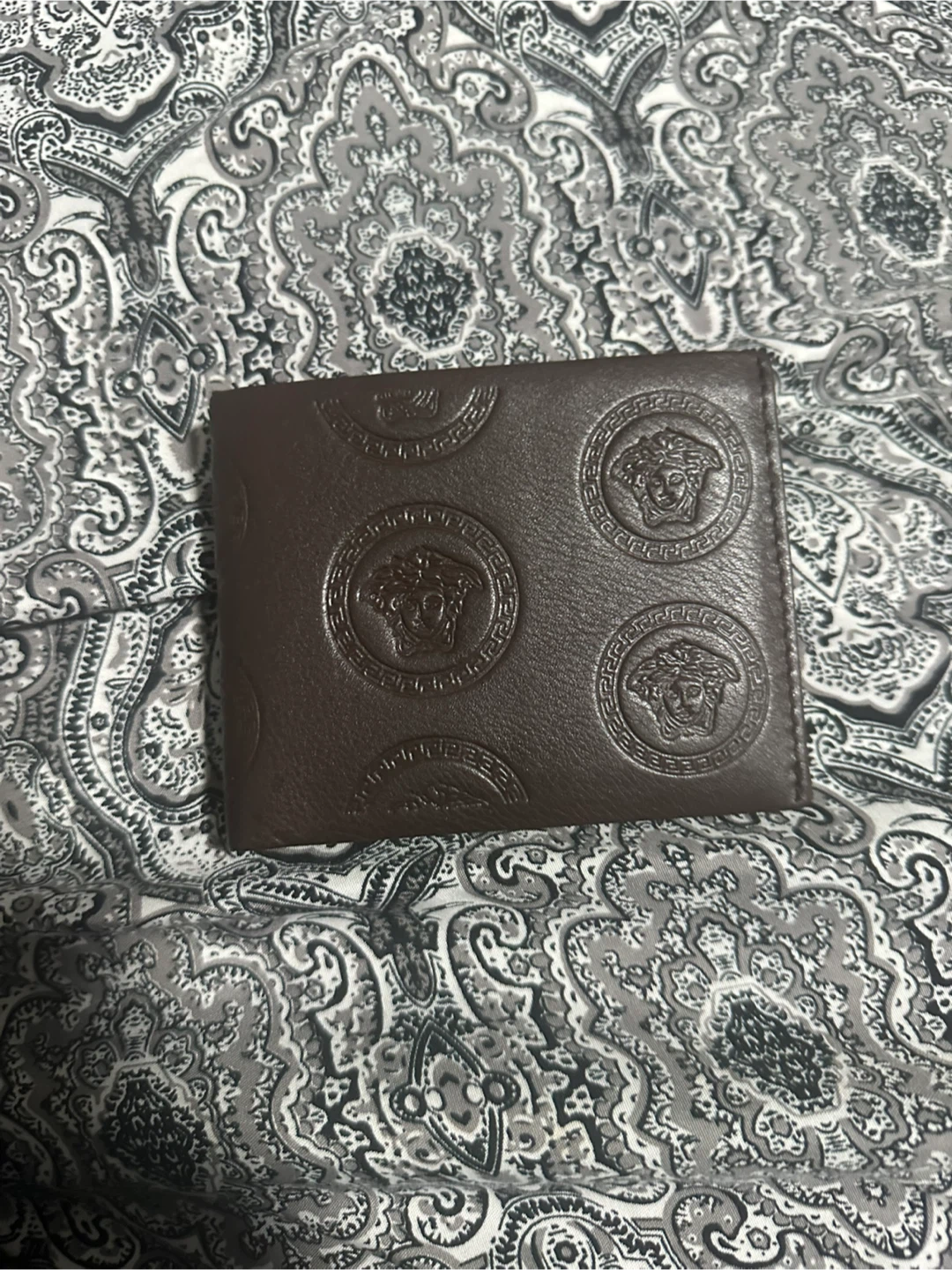 Versace Brown Leather Bi-Fold Wallet - photo 2