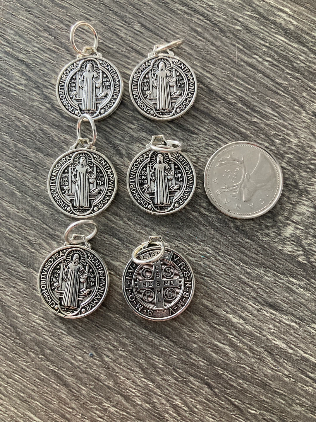 Set of 6 Saint Benedict Medals Large