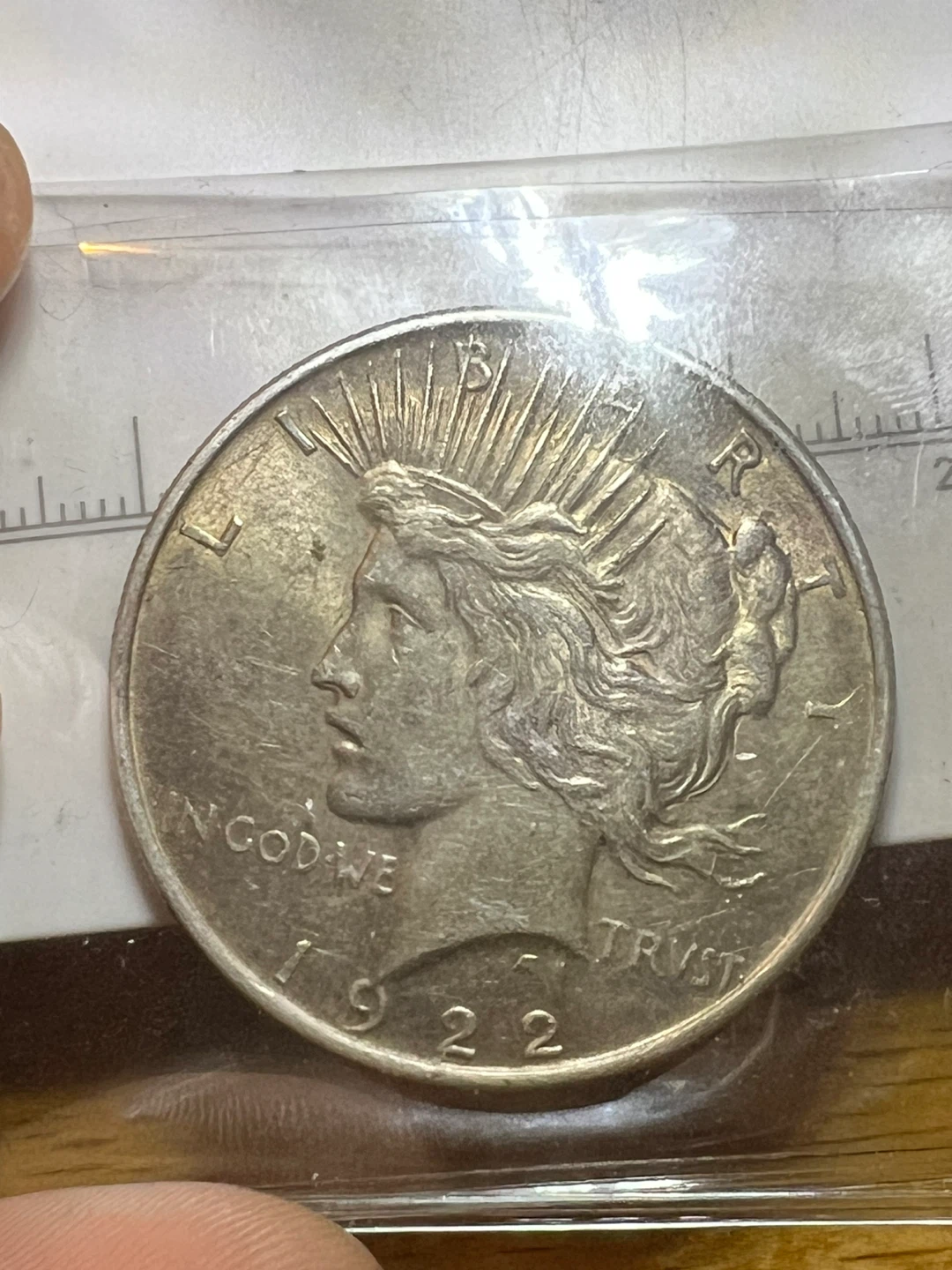 1922 Peace Silver Dollar - photo 3