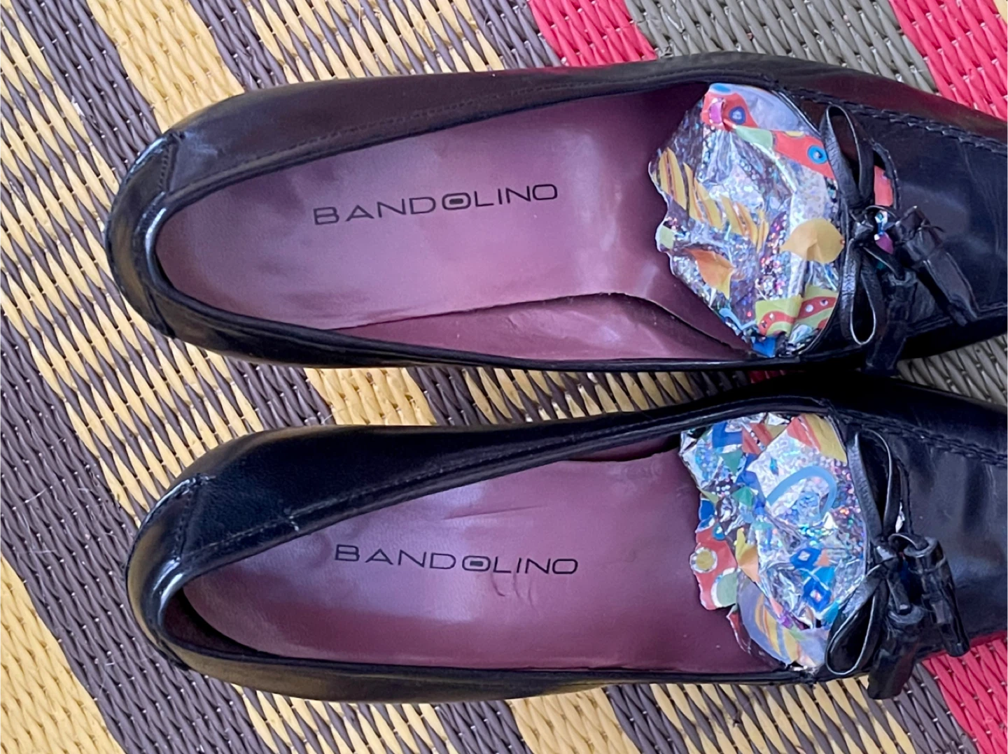 🥕Bandolino Women's Black Leather High Heel Pumps Size 7M - photo 3