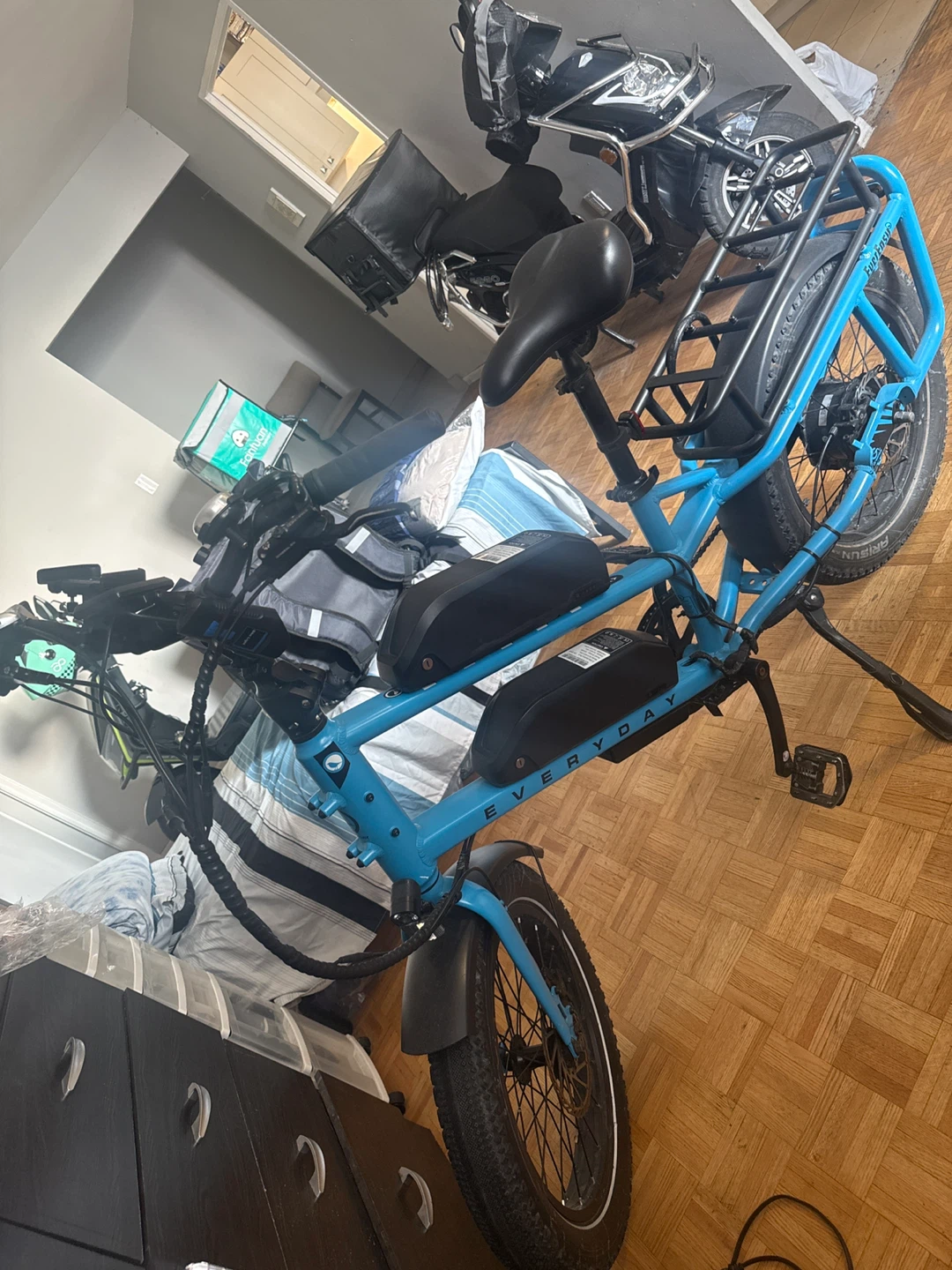 Blue EVERYDAY Electric Fat Tire Bike - photo 2