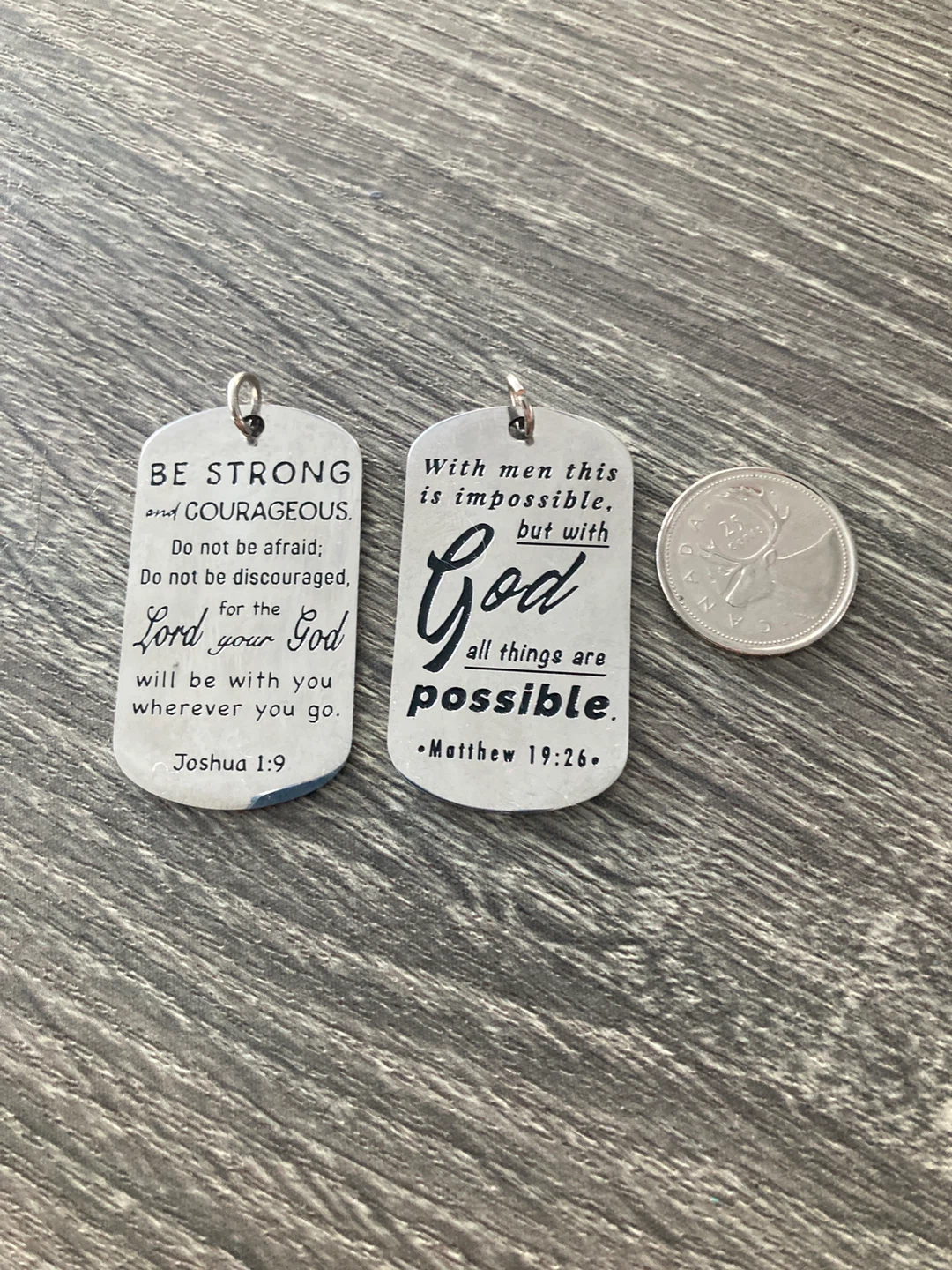 Inspirational  Pendants (Set of 2)