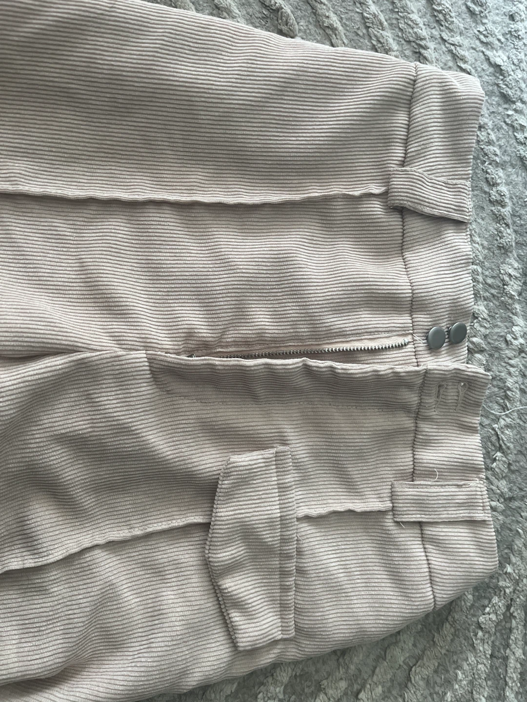 Cream Corduroy Wide Leg Pants NEW - photo 3