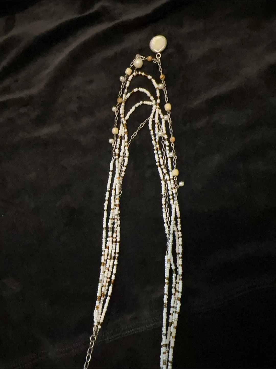 Silpada Pearl Sterling Silver MOP Tier Strands White Necklace - photo 5