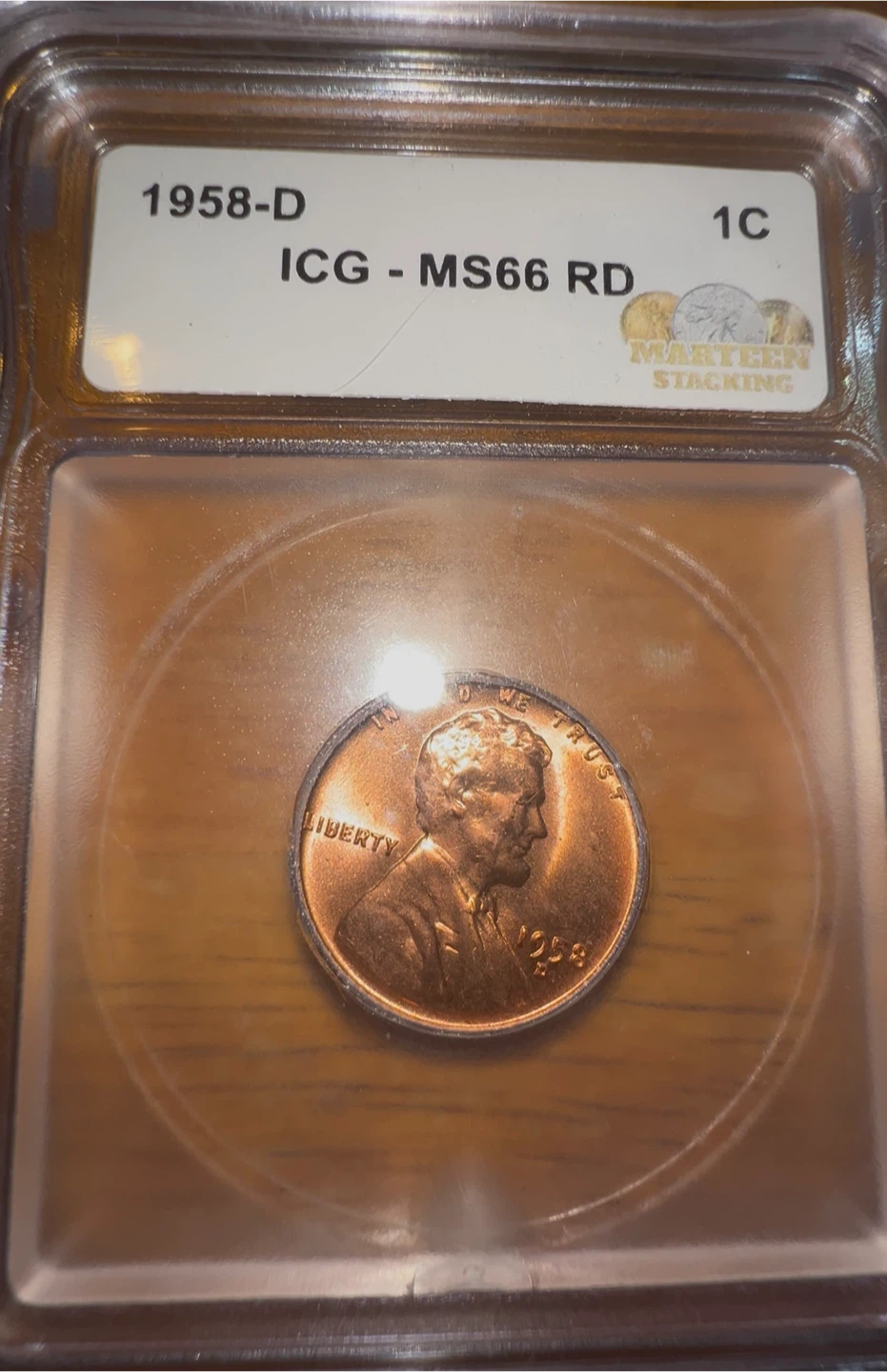 1958 Lincoln Wheat Penny - MS66 RD