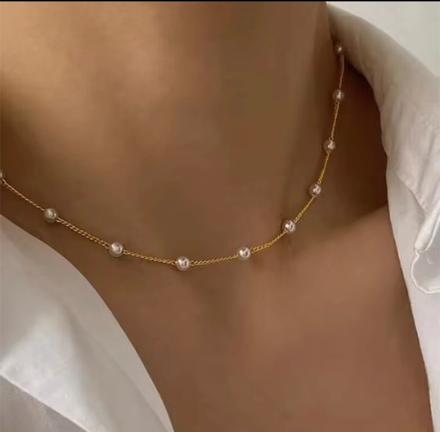 pearl  925 sterling silver  fresh water pearl charm necklaces