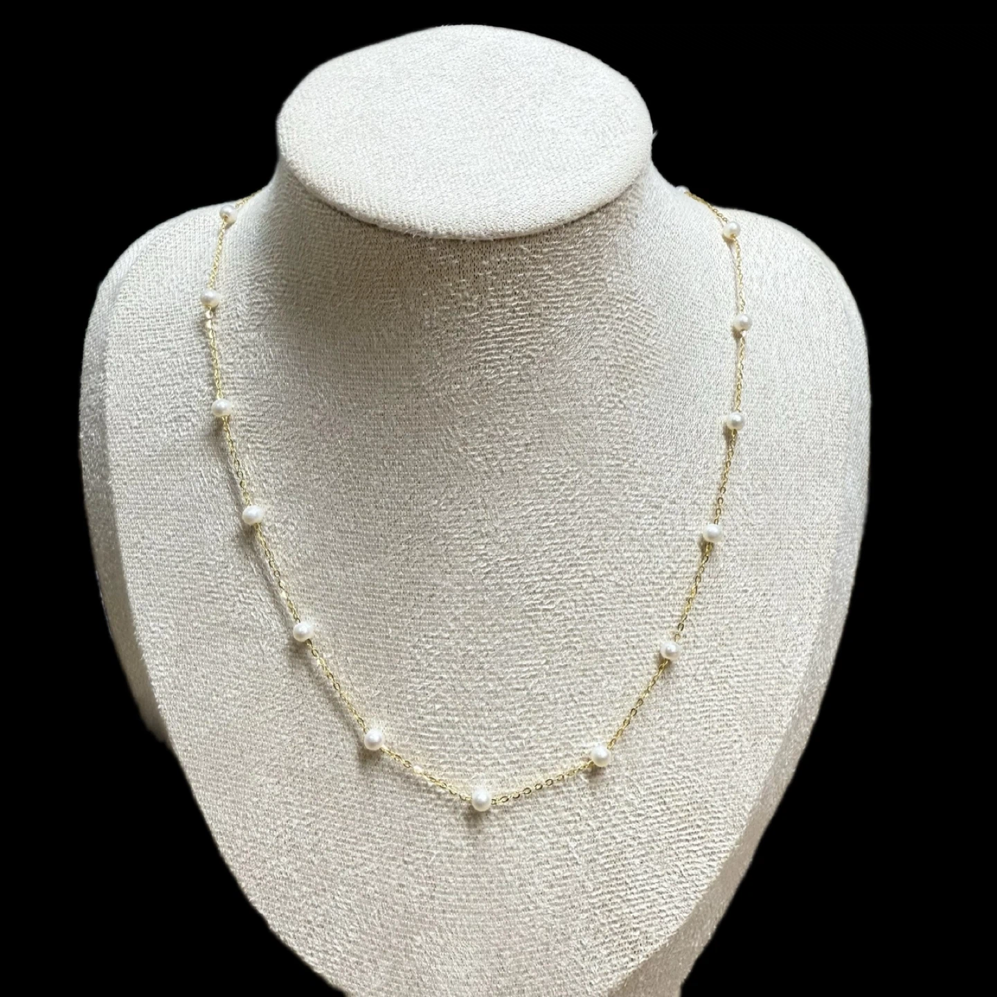 pearl  925 sterling silver  fresh water pearl charm necklaces - photo 2