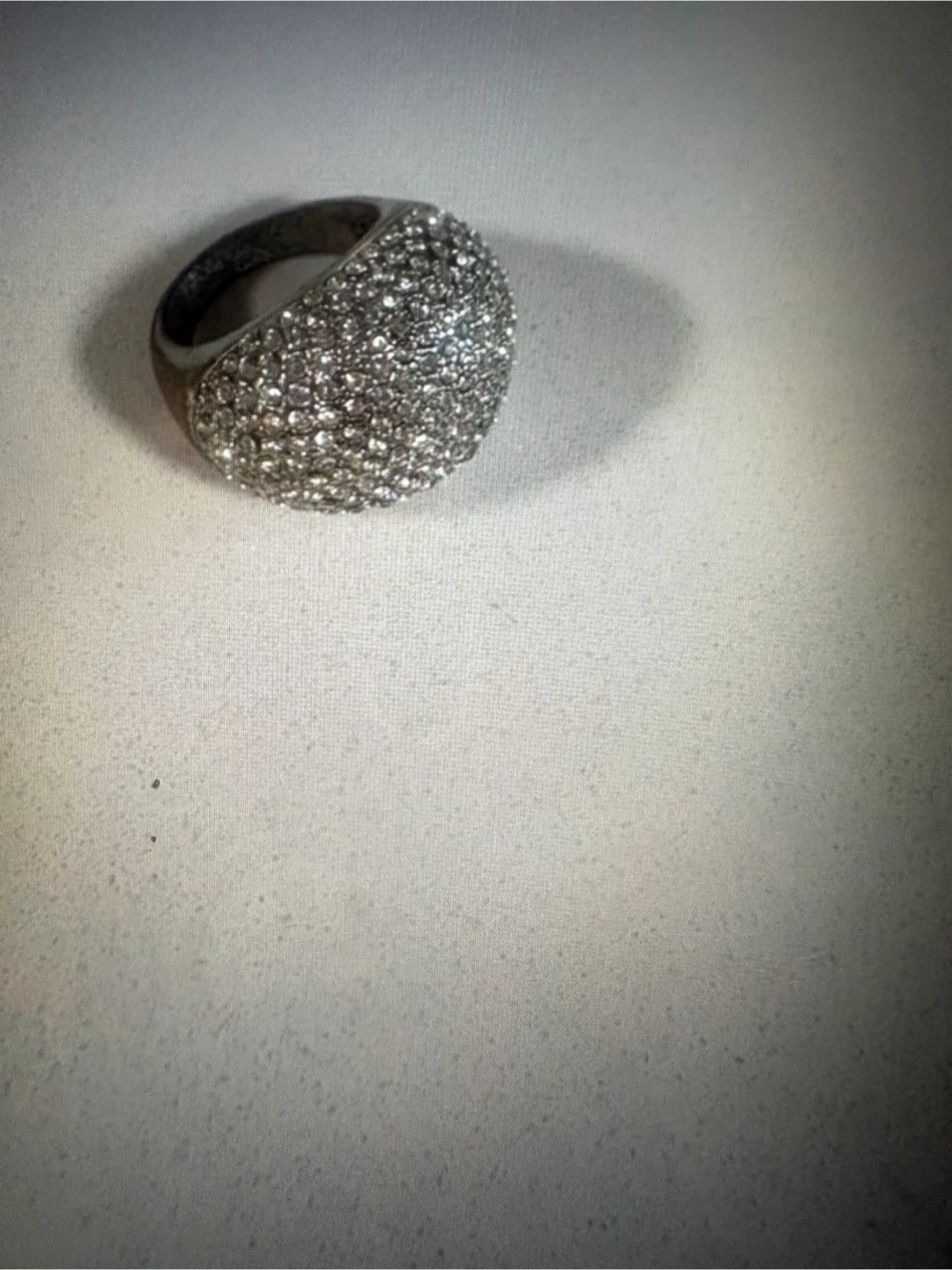Bague style boule sertie de brillants - photo 3
