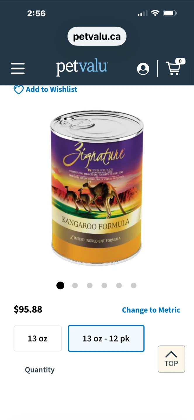Zignature Kangaroo 12 Cans Dog Food