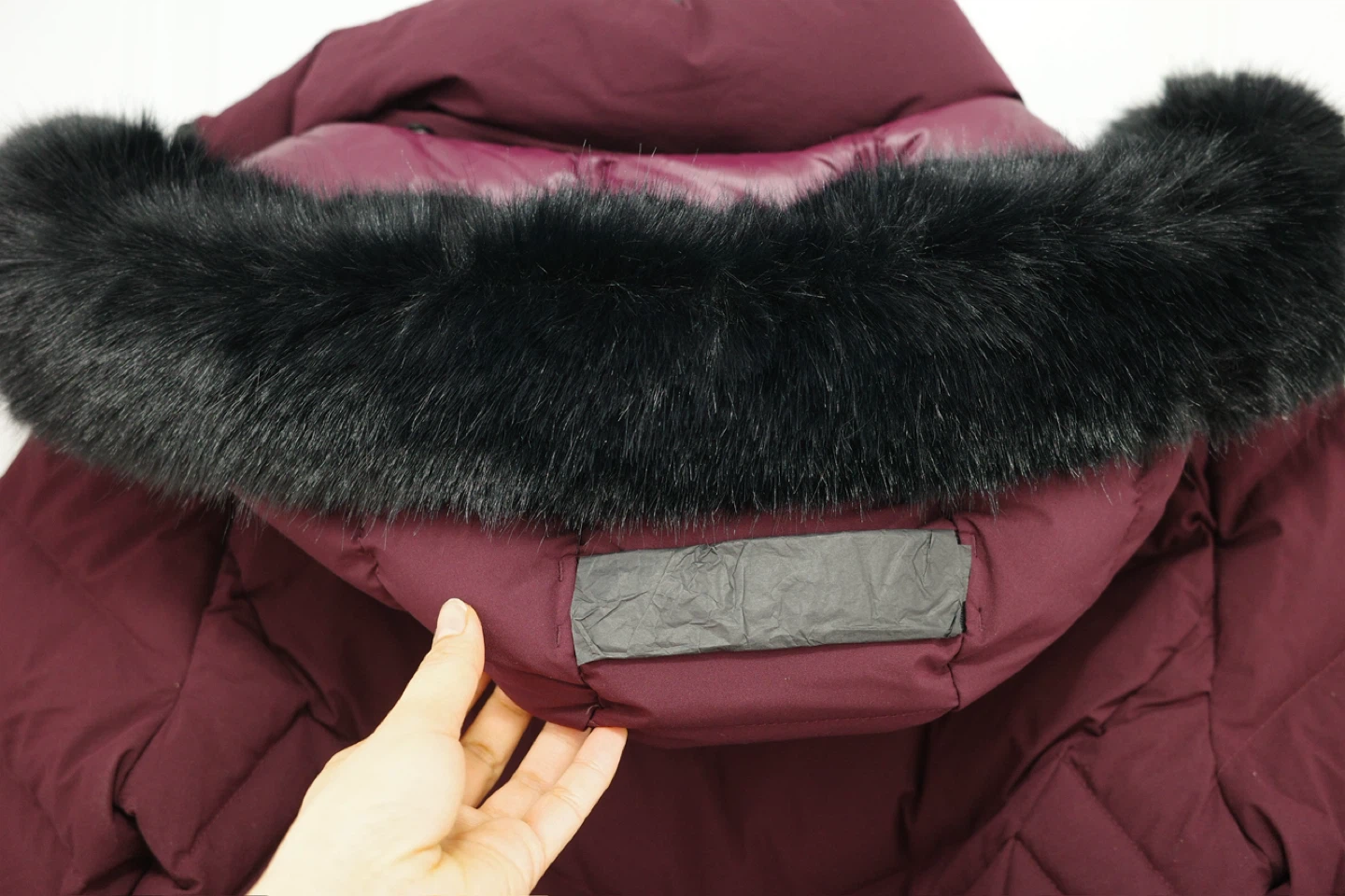 Rudsak Burgundy Down Puffer Jacket with Fur Trim - photo 4