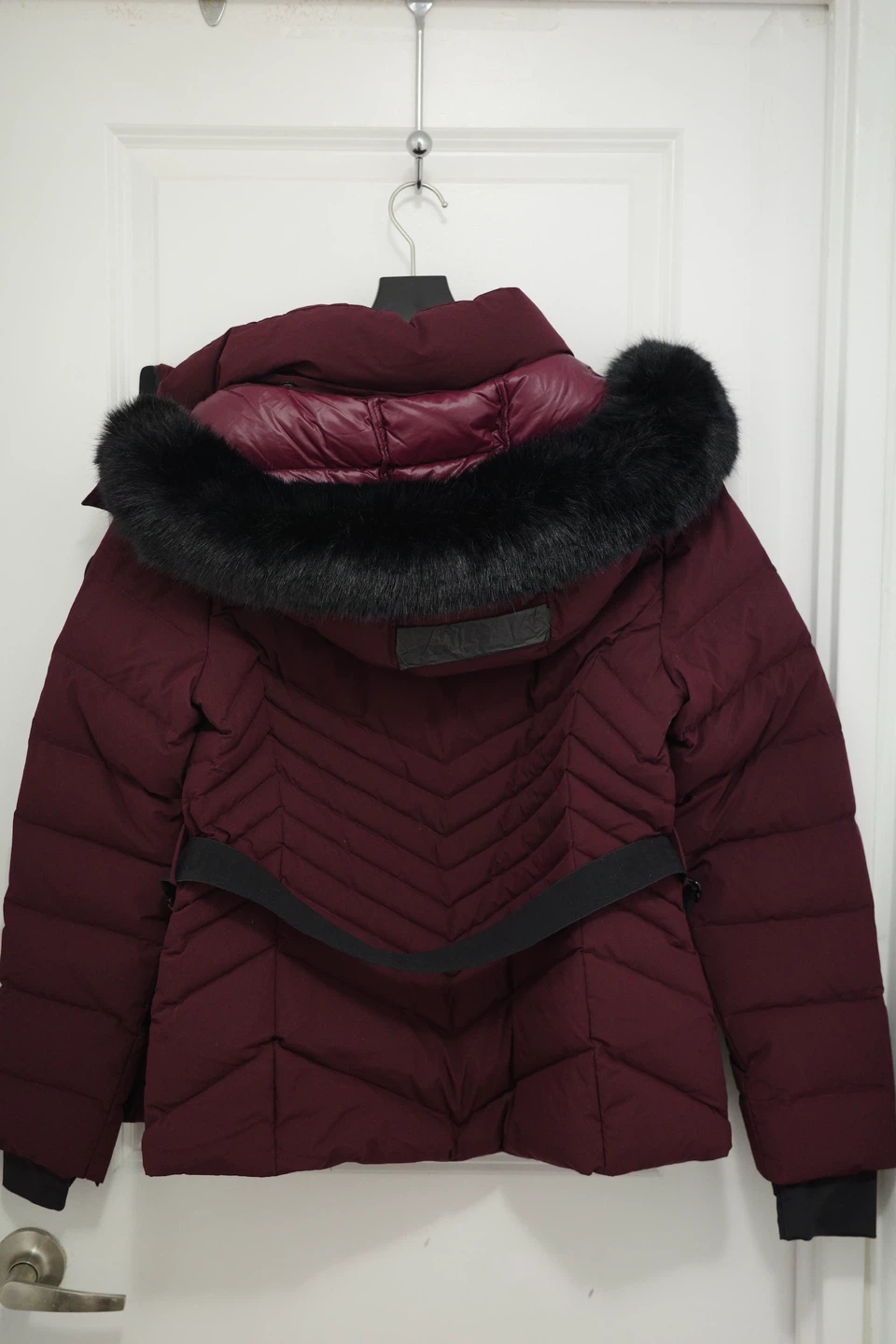 Rudsak Burgundy Down Puffer Jacket with Fur Trim - photo 3