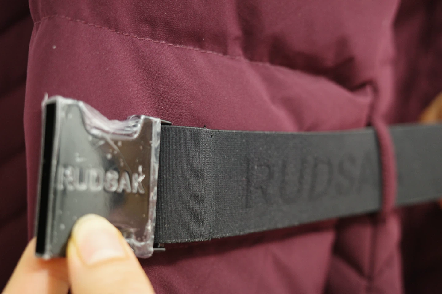 Rudsak Burgundy Down Puffer Jacket with Fur Trim - photo 5