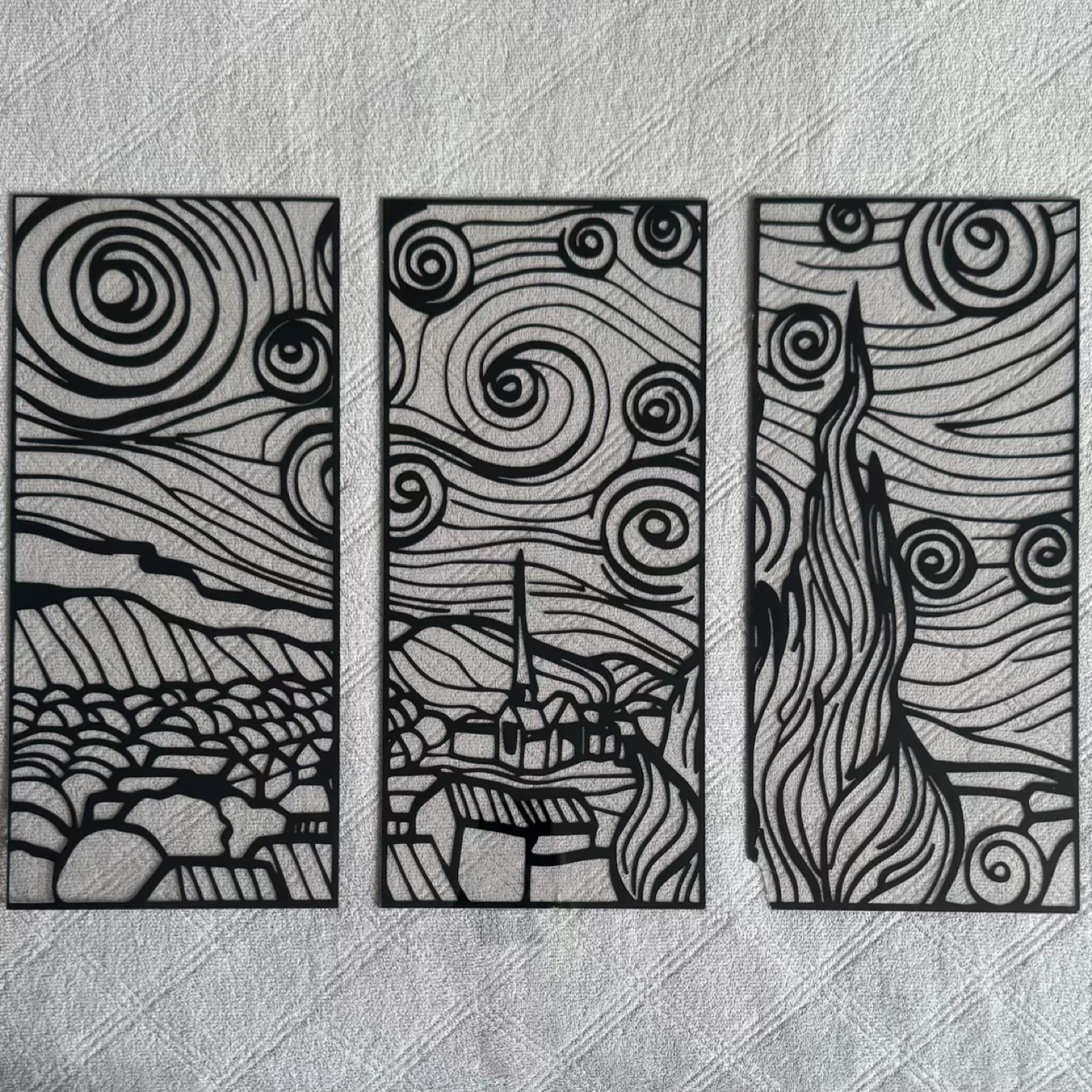 3-Piece Wall Art Set — Modern Abstract Landscape - photo 2