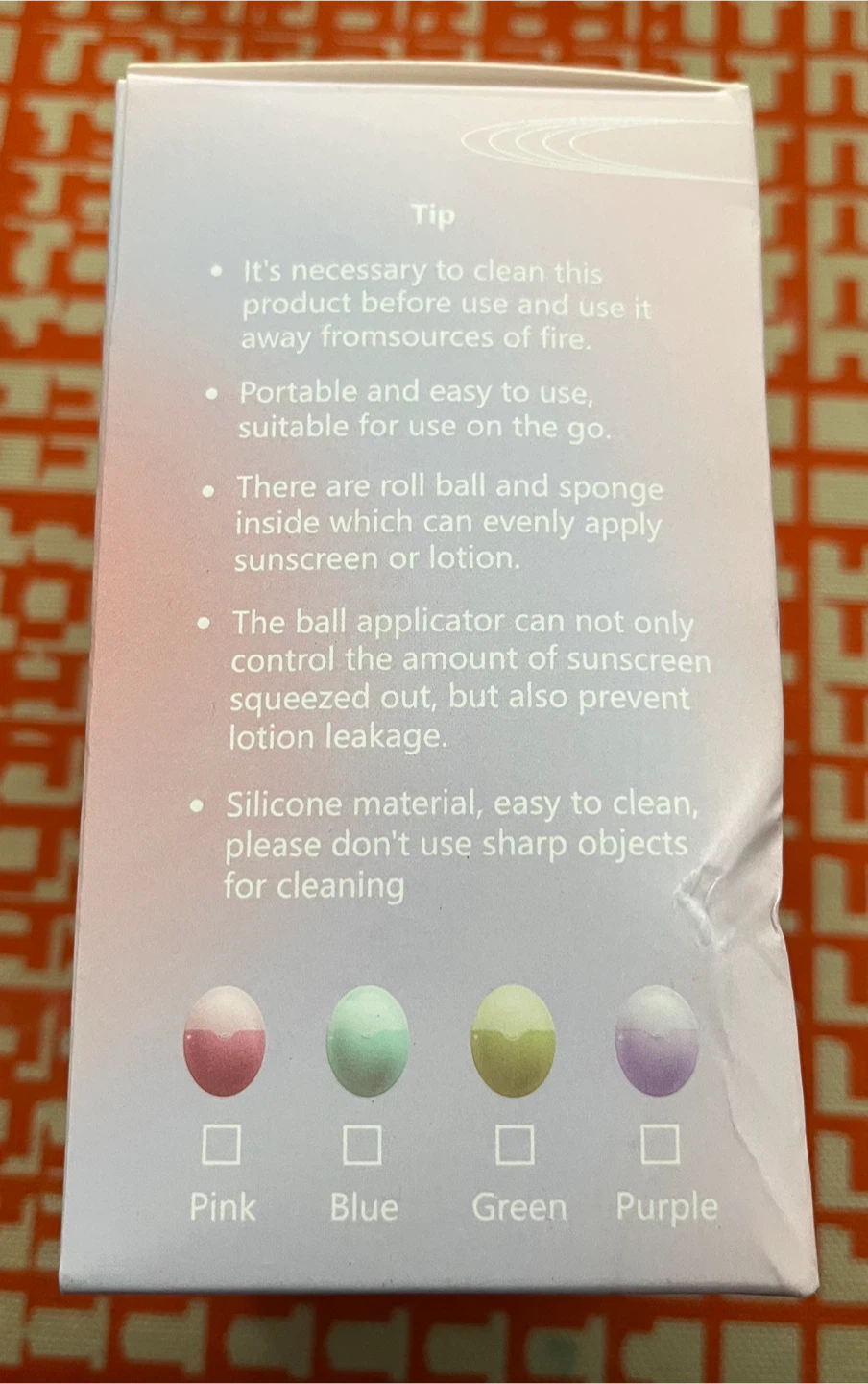 Silicone Sunscreen Applicator - Pink - photo 3