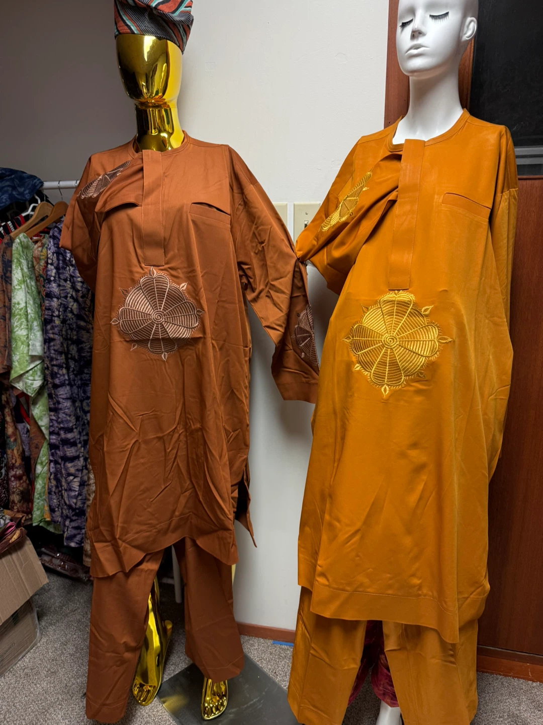 African Kaftan Agbada Set