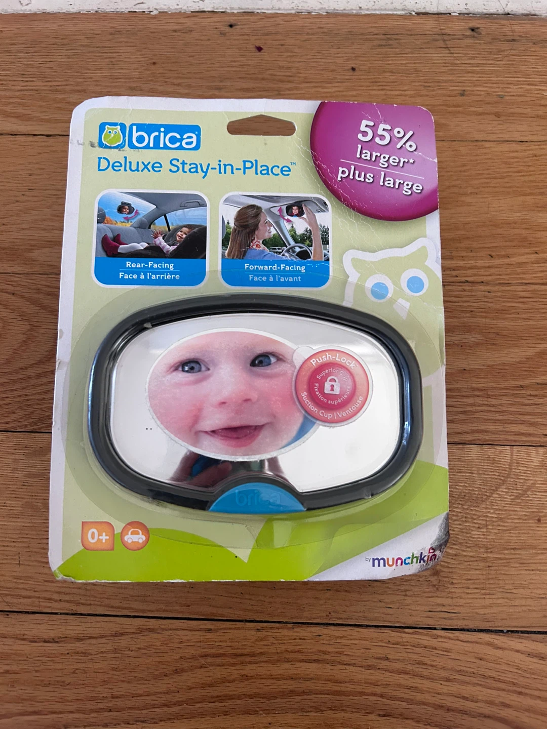 Brica Deluxe Stay-in-Place Mirror