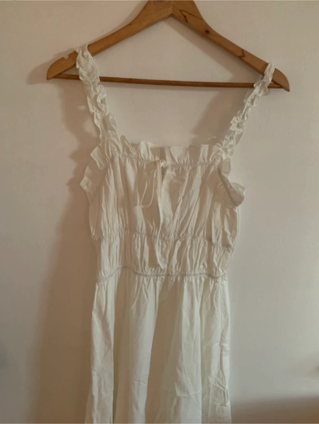 Never worn White Sundress with Ruffle Straps - photo 2