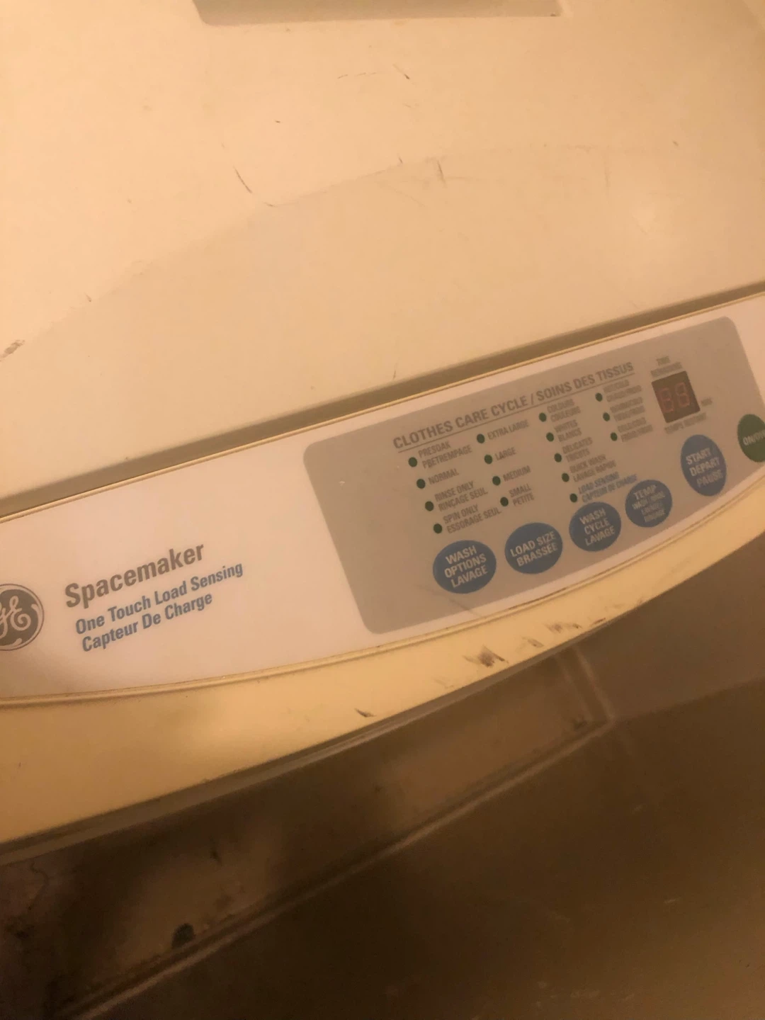 GE Spacemaker Washer need GONE
