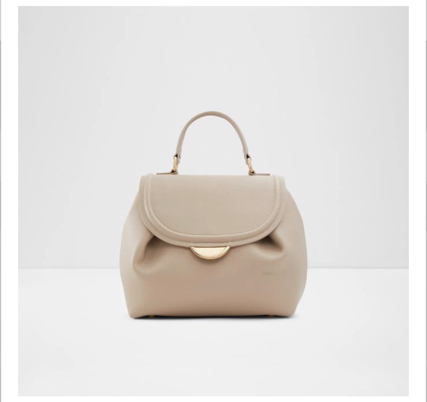 ALDO Beige Faux Leather Backpack Handbag - photo 5