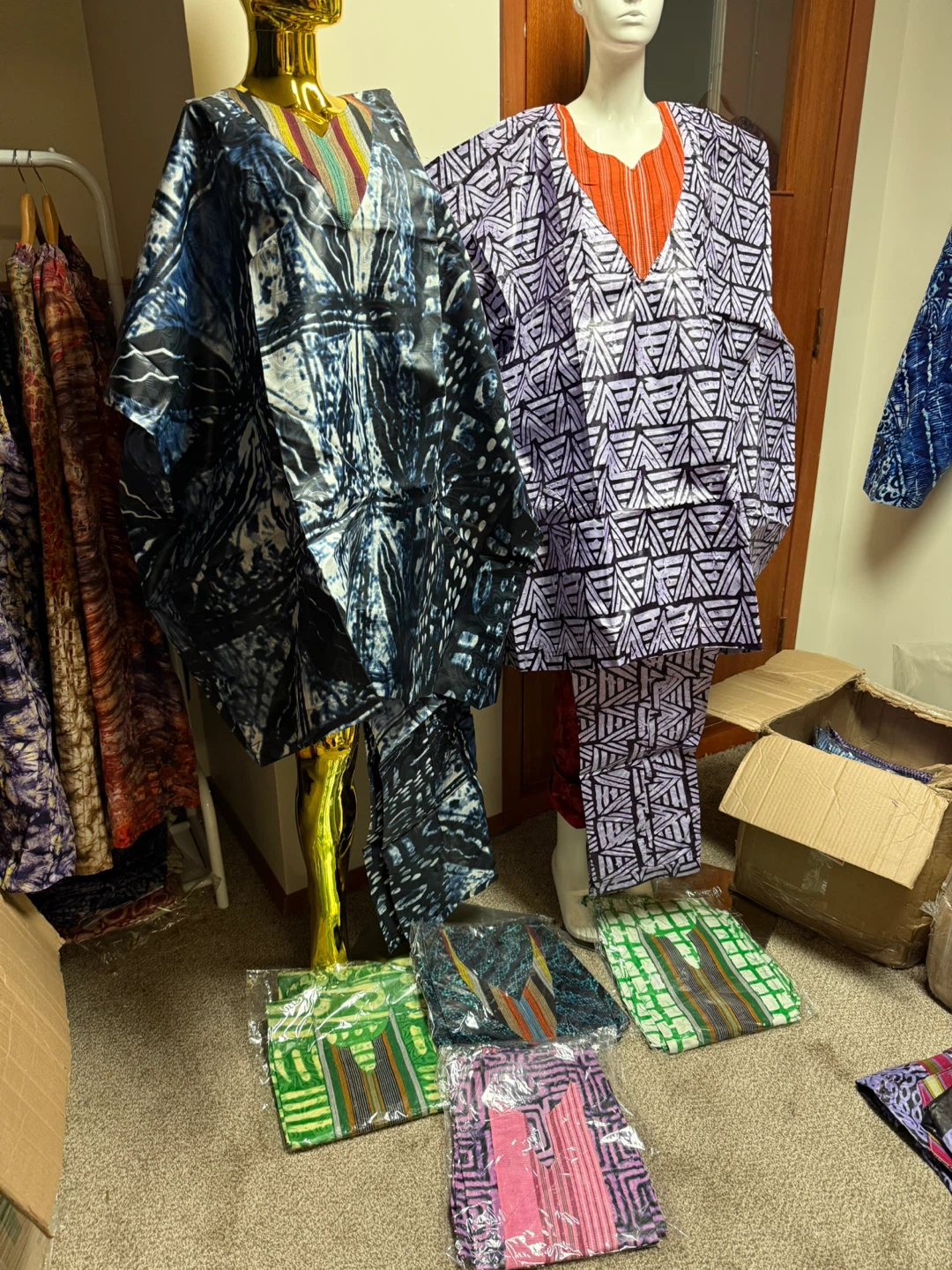 Men's African Print Dashiki Outfit Set - photo 2