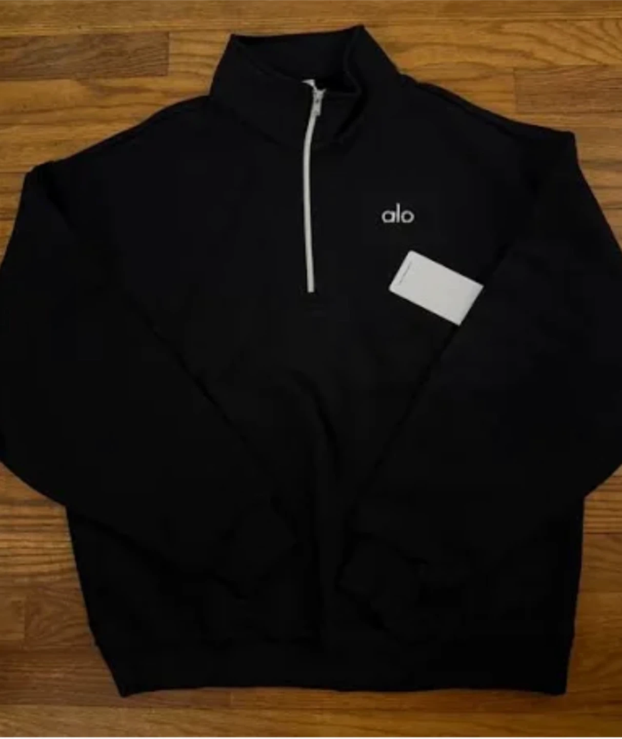Alo Yoga Black 1/4 Zip Sweatshirt