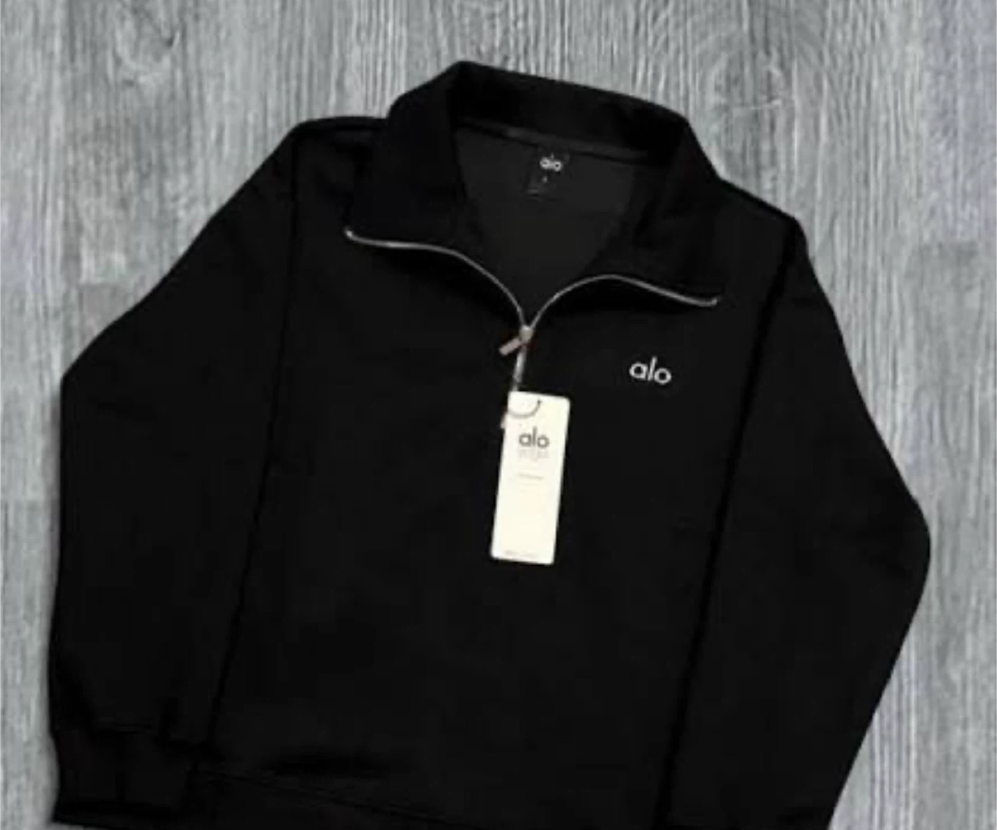 Alo Yoga Black 1/4 Zip Sweatshirt - photo 2