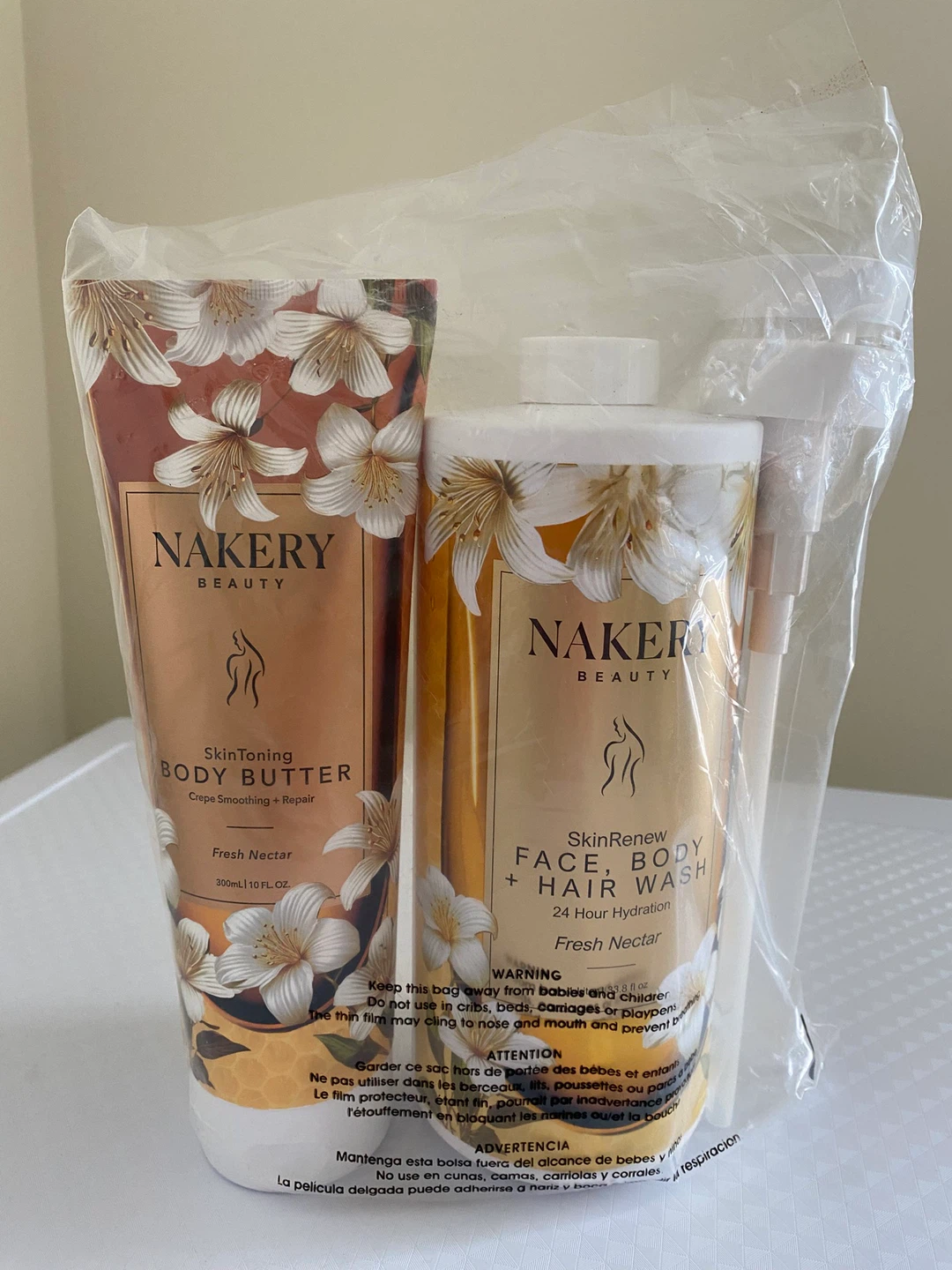 Nakery SkinToning Body Butter & Face, Body + Hair Wash Set